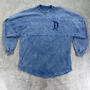 Disney Resort Spirit Jersey Shirt Adult Small Blue Cotton Crew Neck